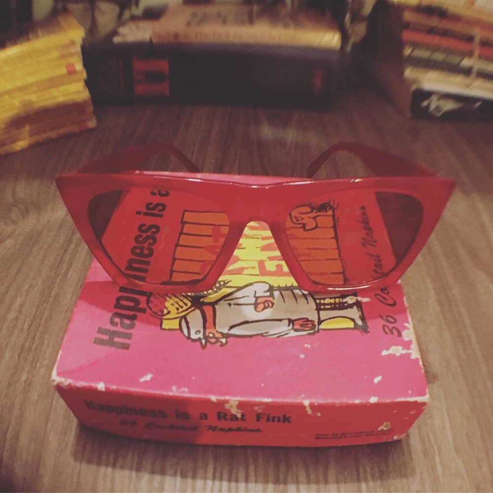 Four Alarm Fire Red Retro Sunglasses